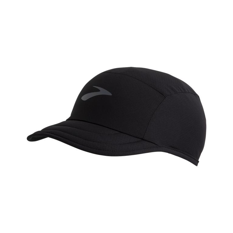 Brooks Lightweight Packable Running Hat - Women's - Black (61803-GVPO)